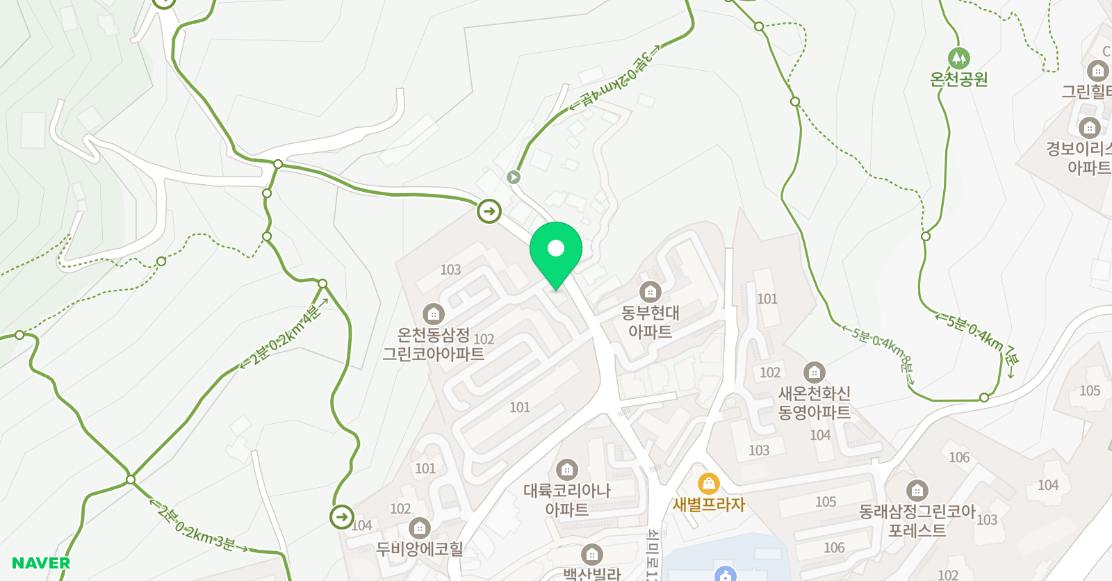 큰나무그림숲 미술교습소 위치