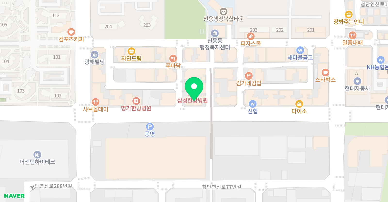 아발론교육 어학원 북광주랭콘첨단2캠퍼스 위치