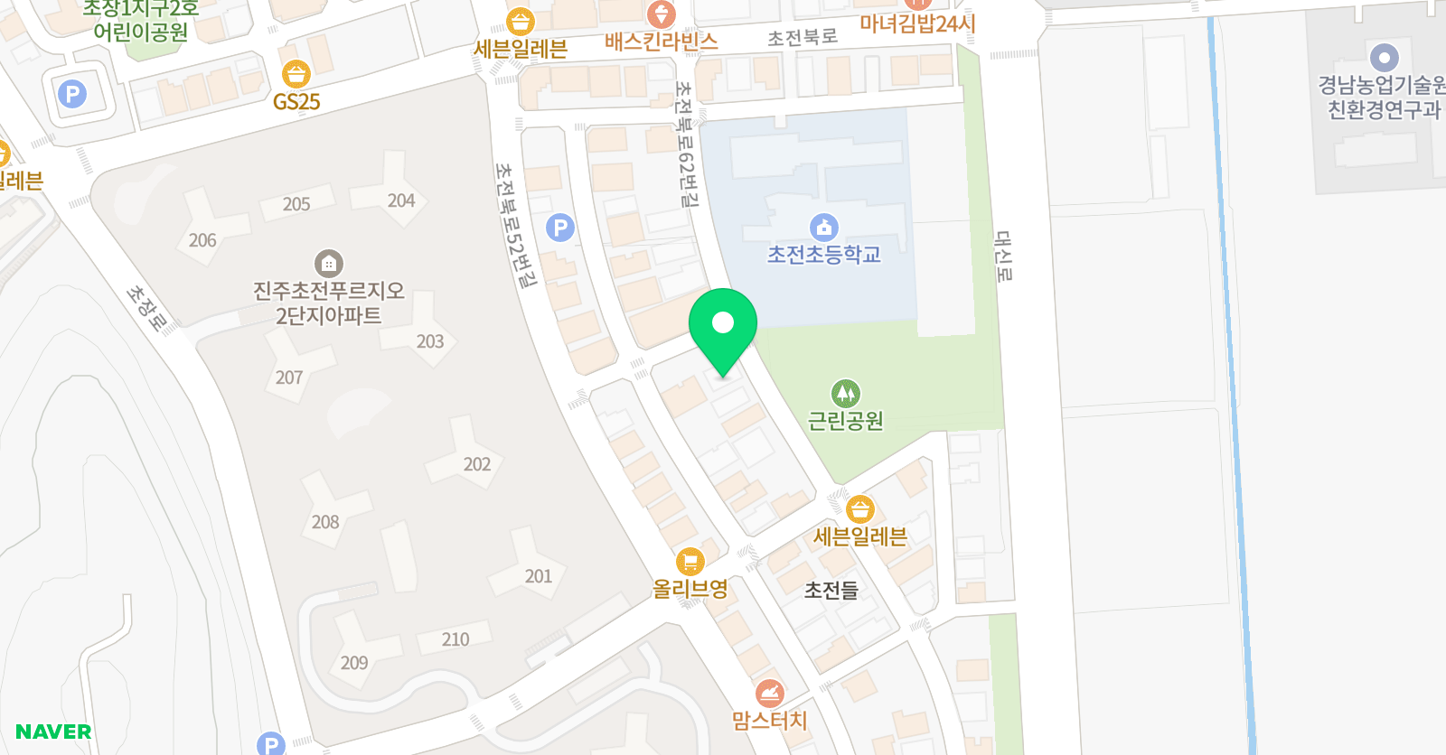 초전에듀 영어수학&책통클럽학원 위치