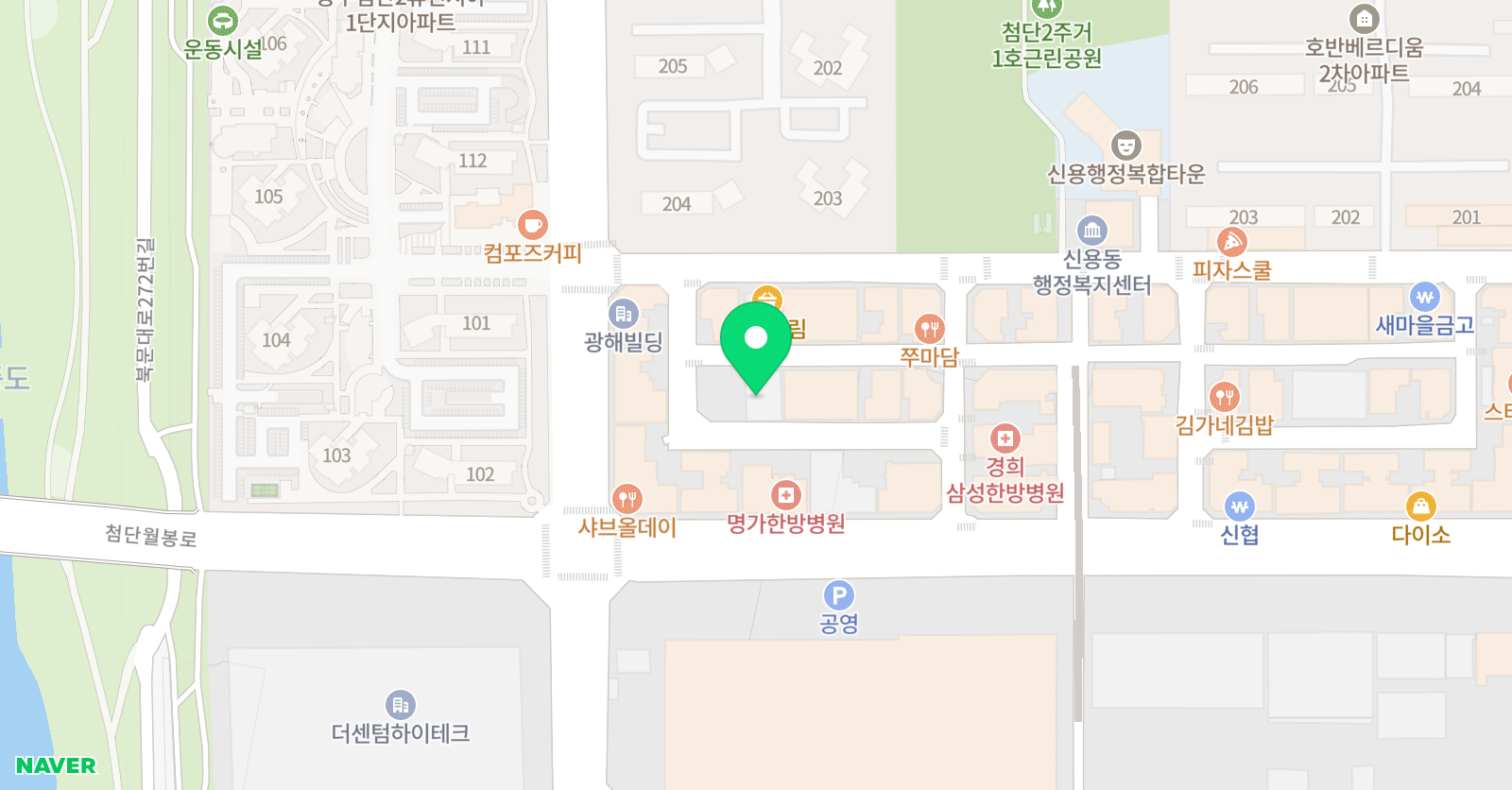 씨엠지뮤직아카데미 음악학원 위치