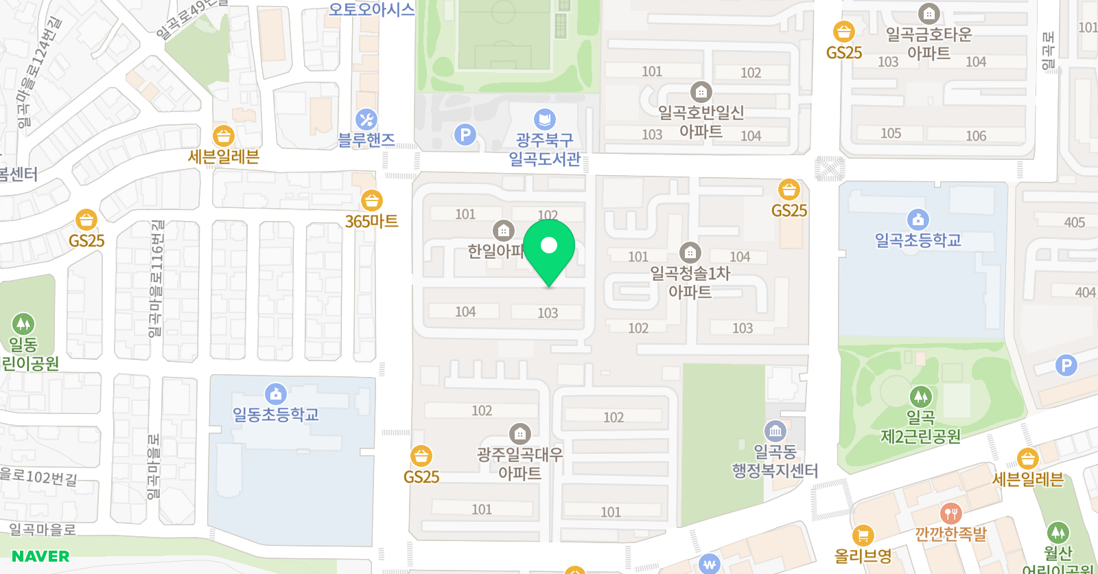 신기한 나라 라운지 일곡 영어센터 위치