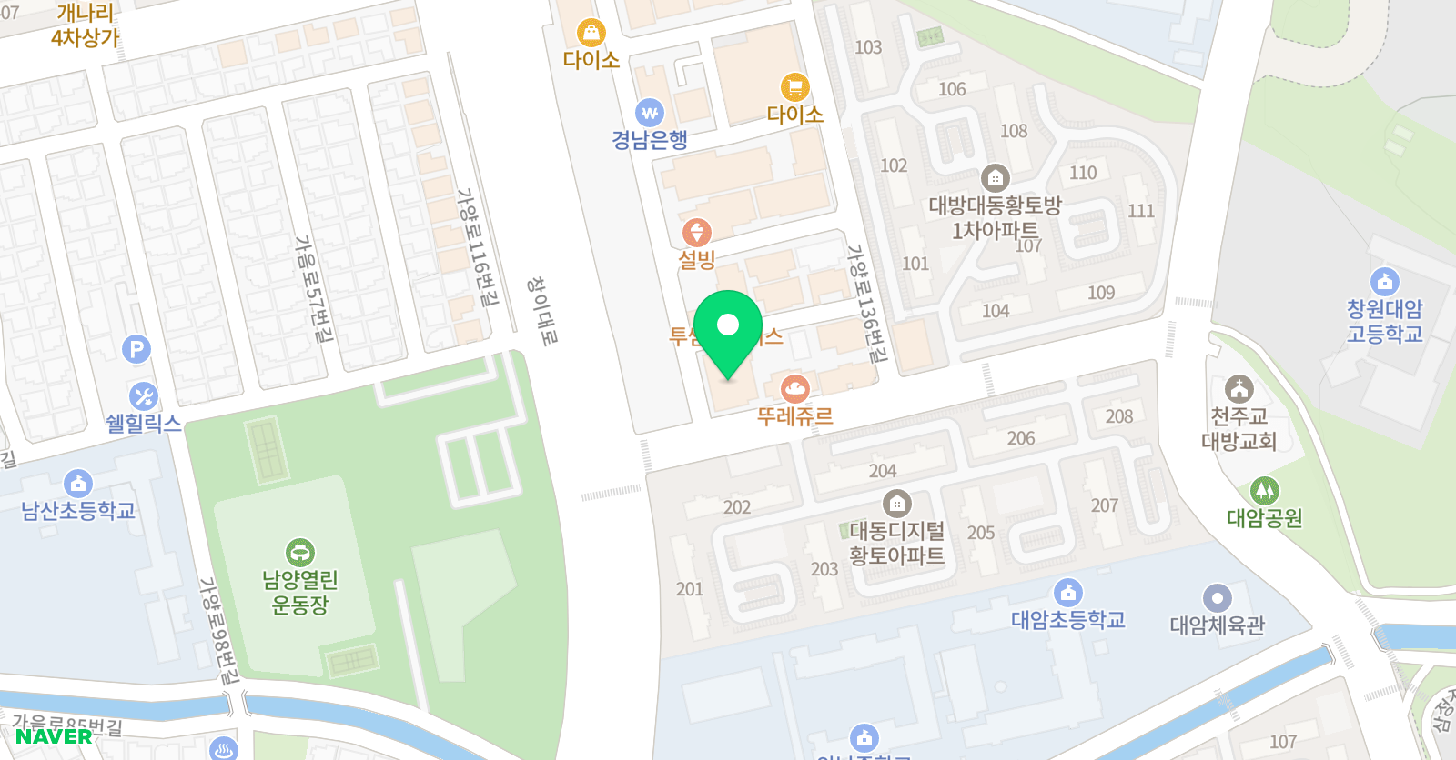 백범관 창원점 위치