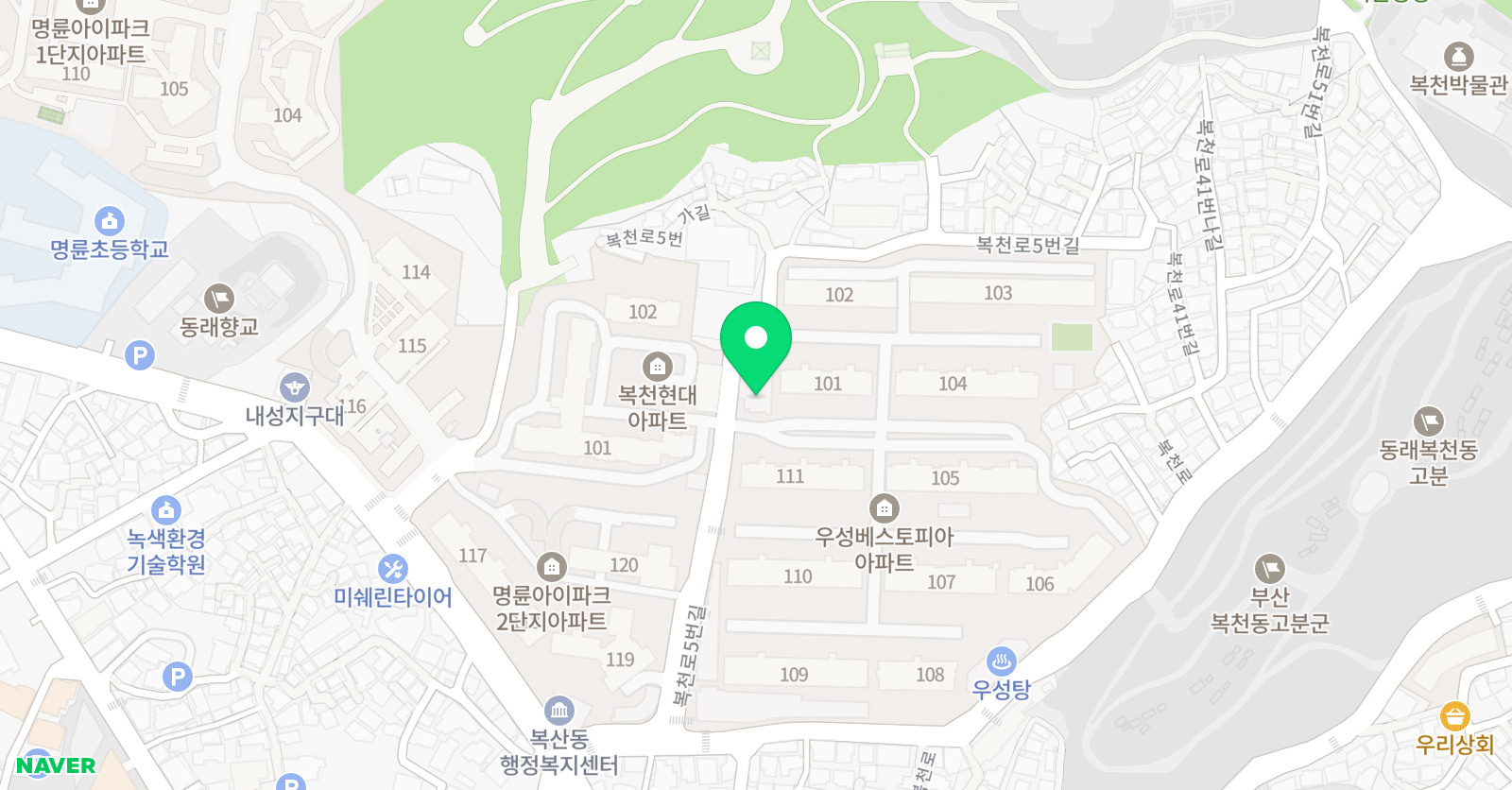 튼튼영어마스터클럽 명륜 어학원 위치