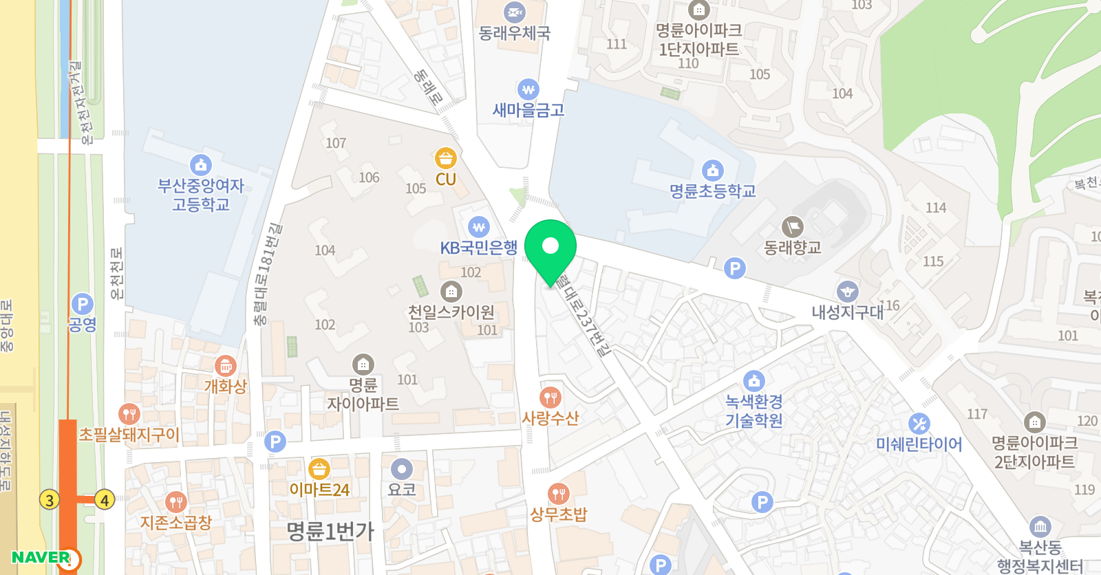 당스데꼴 발레학원 위치