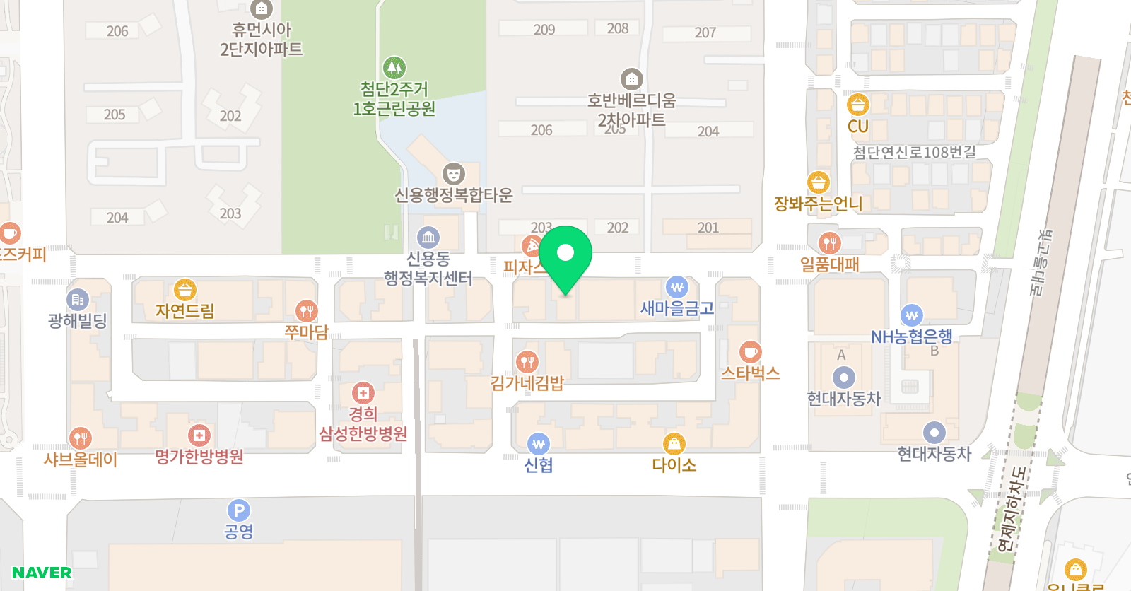 딱풀리는수학채움수학학원 위치