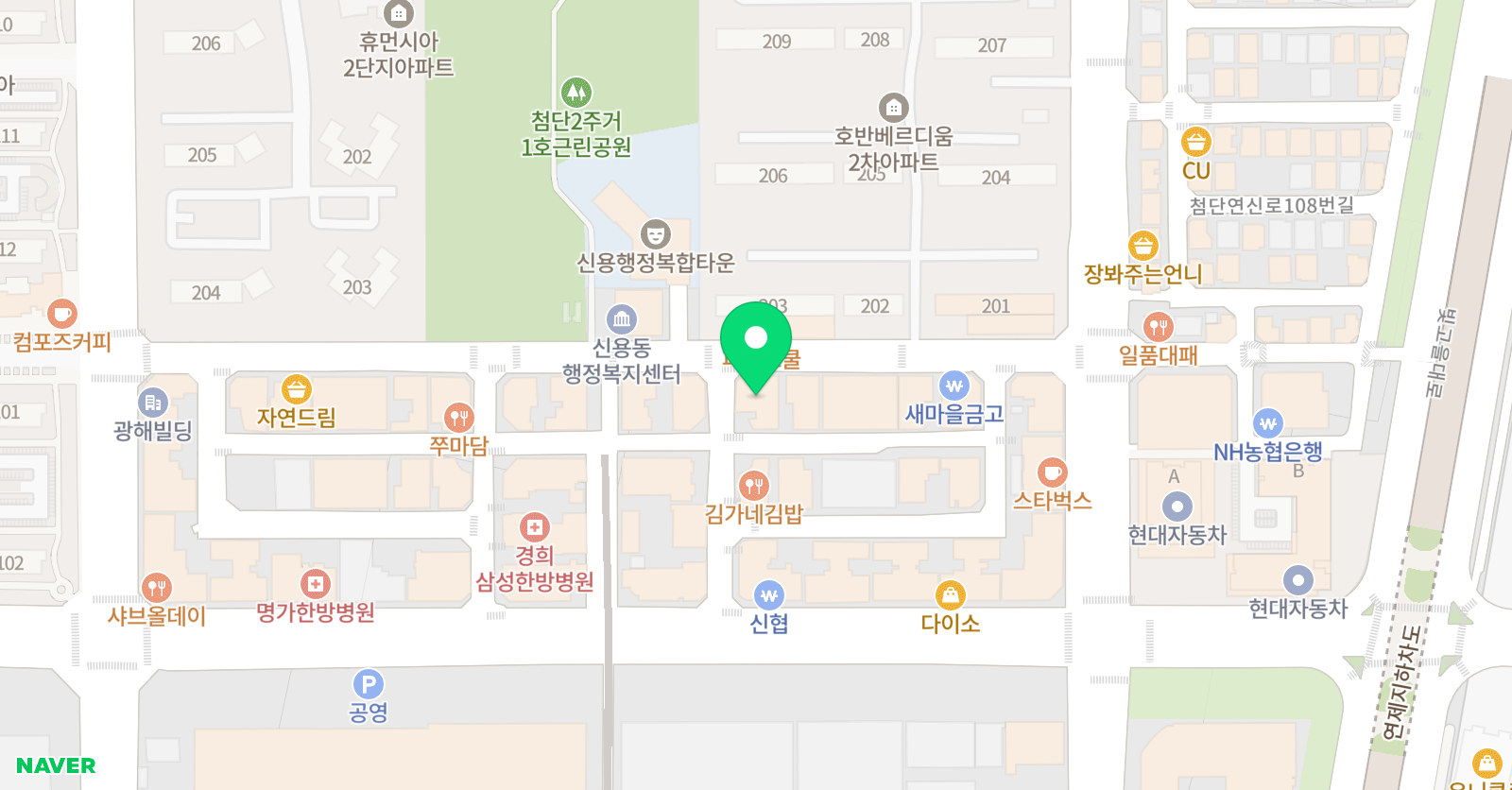 김련 수학학원 위치