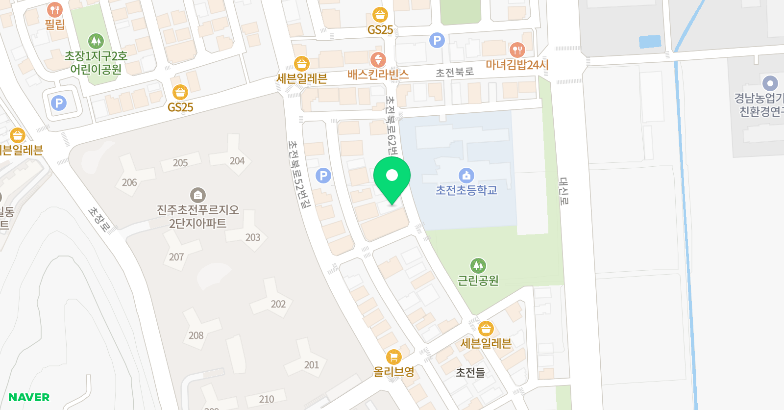 푸르넷공부방 초전점 위치