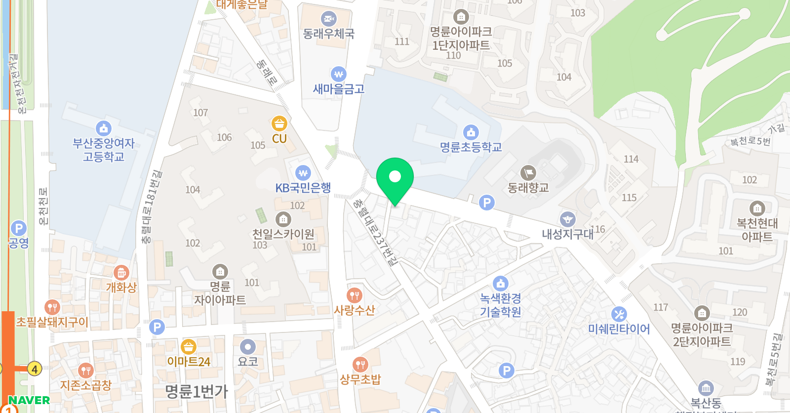 그림먹는여우 미술학원 본원 위치