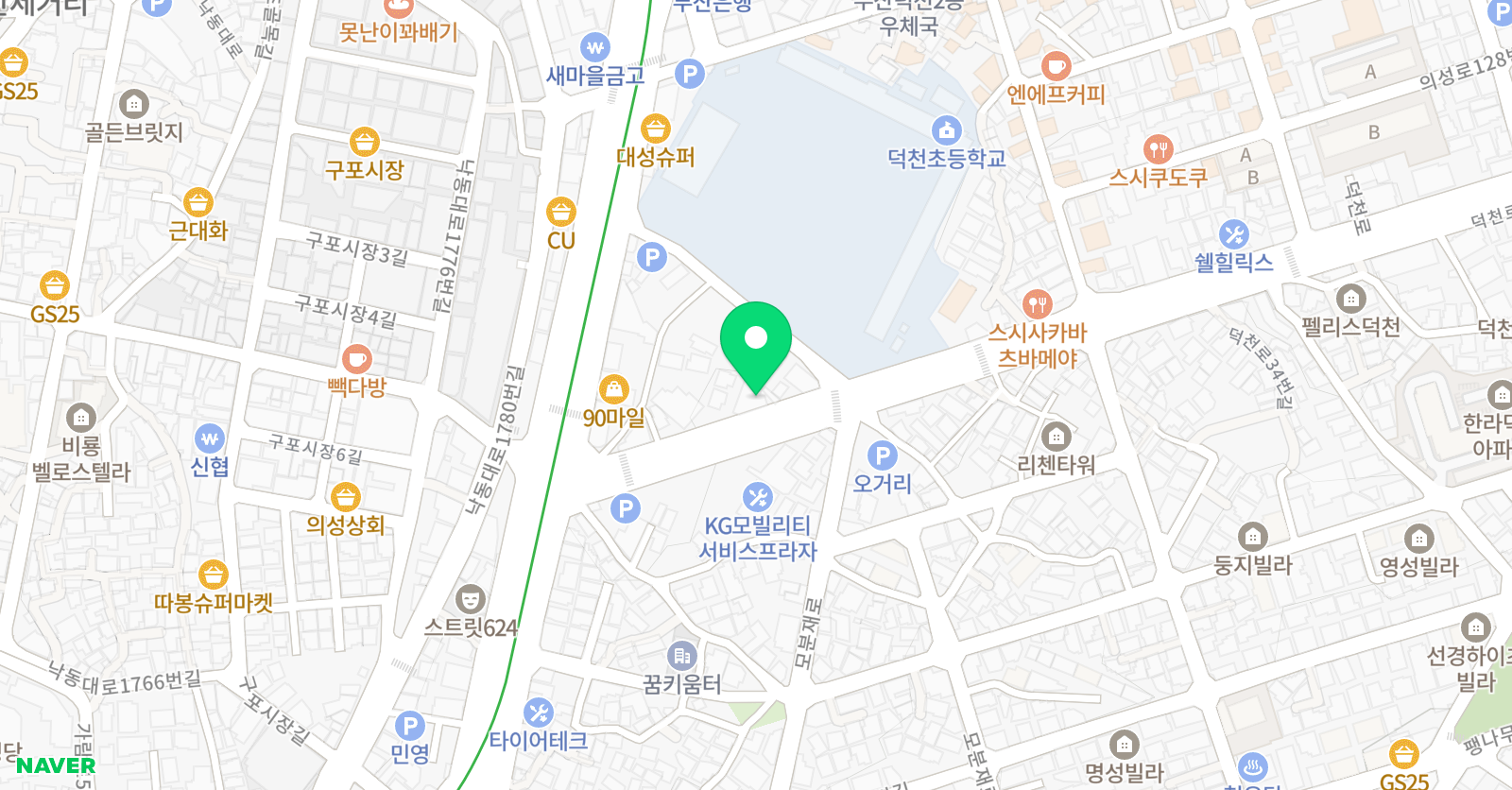 청은 학원 위치