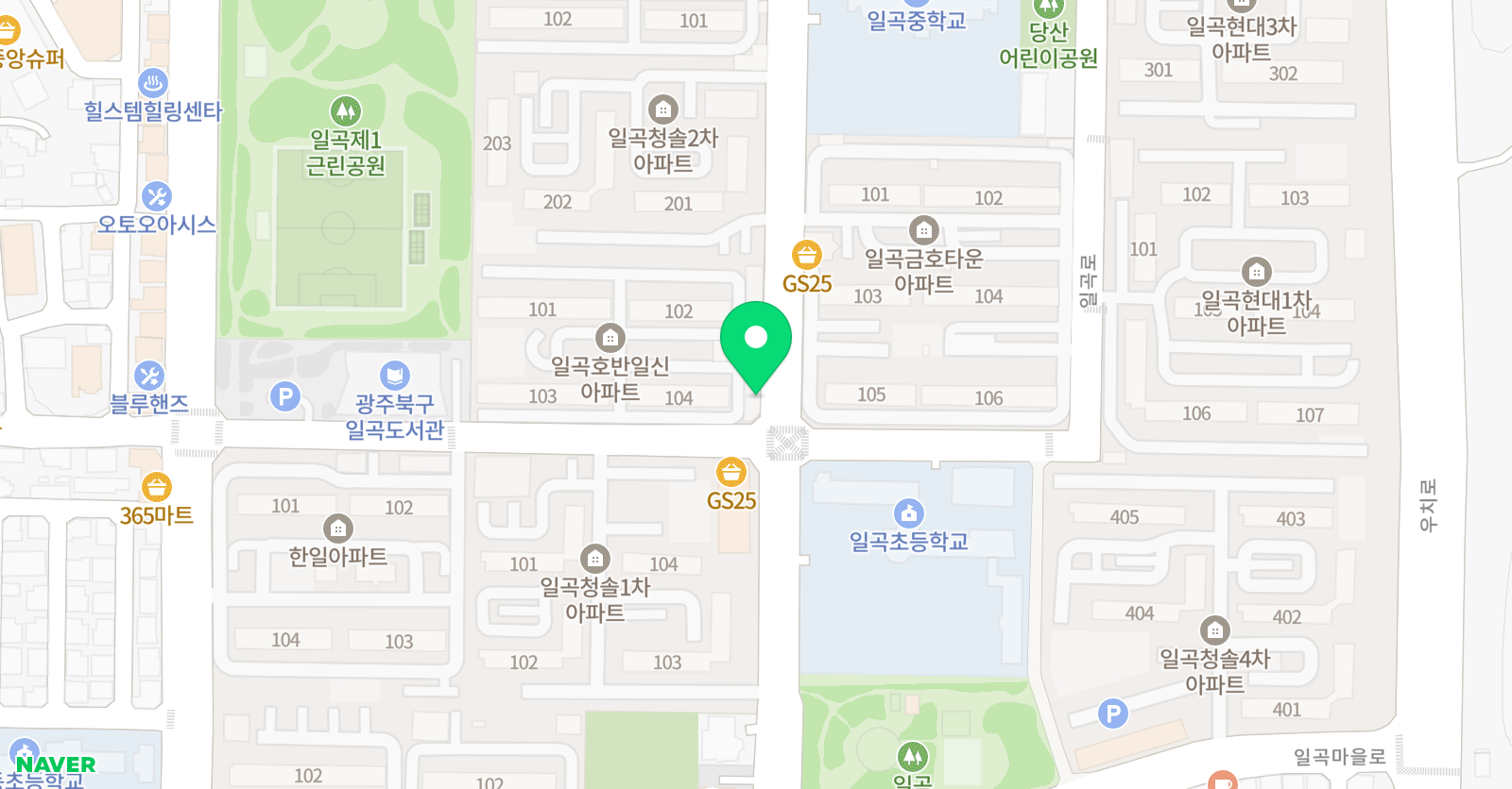 알찬 영어수학학원 위치