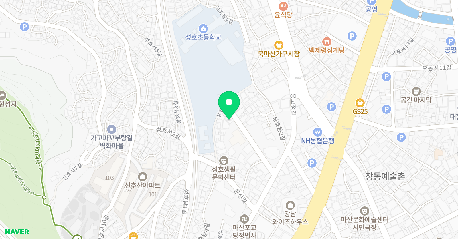 조은소리나라 음악학원 위치