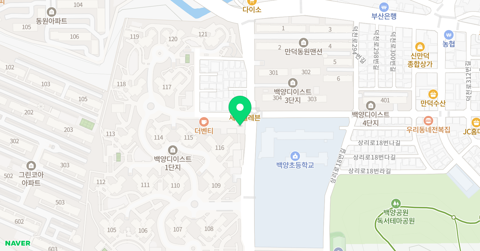 승리마루 백양 태권도장 위치