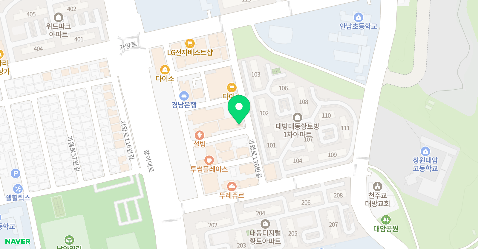 더이룸 수학과학학원 위치
