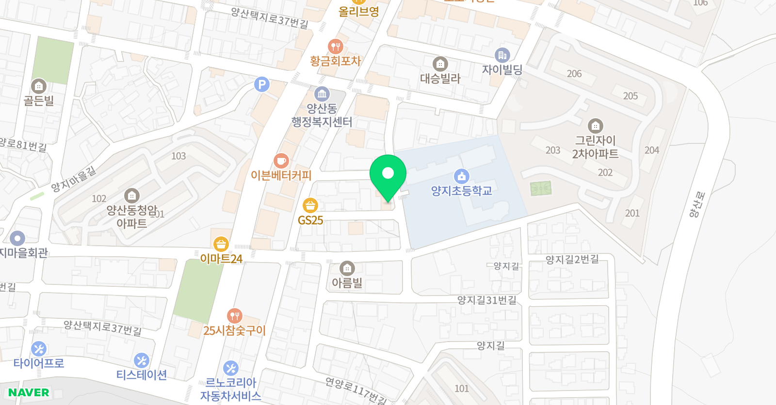 VTA비전 태권도 위치