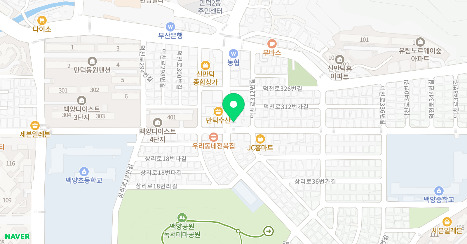 만덕 에이원 댄스스튜디오 위치