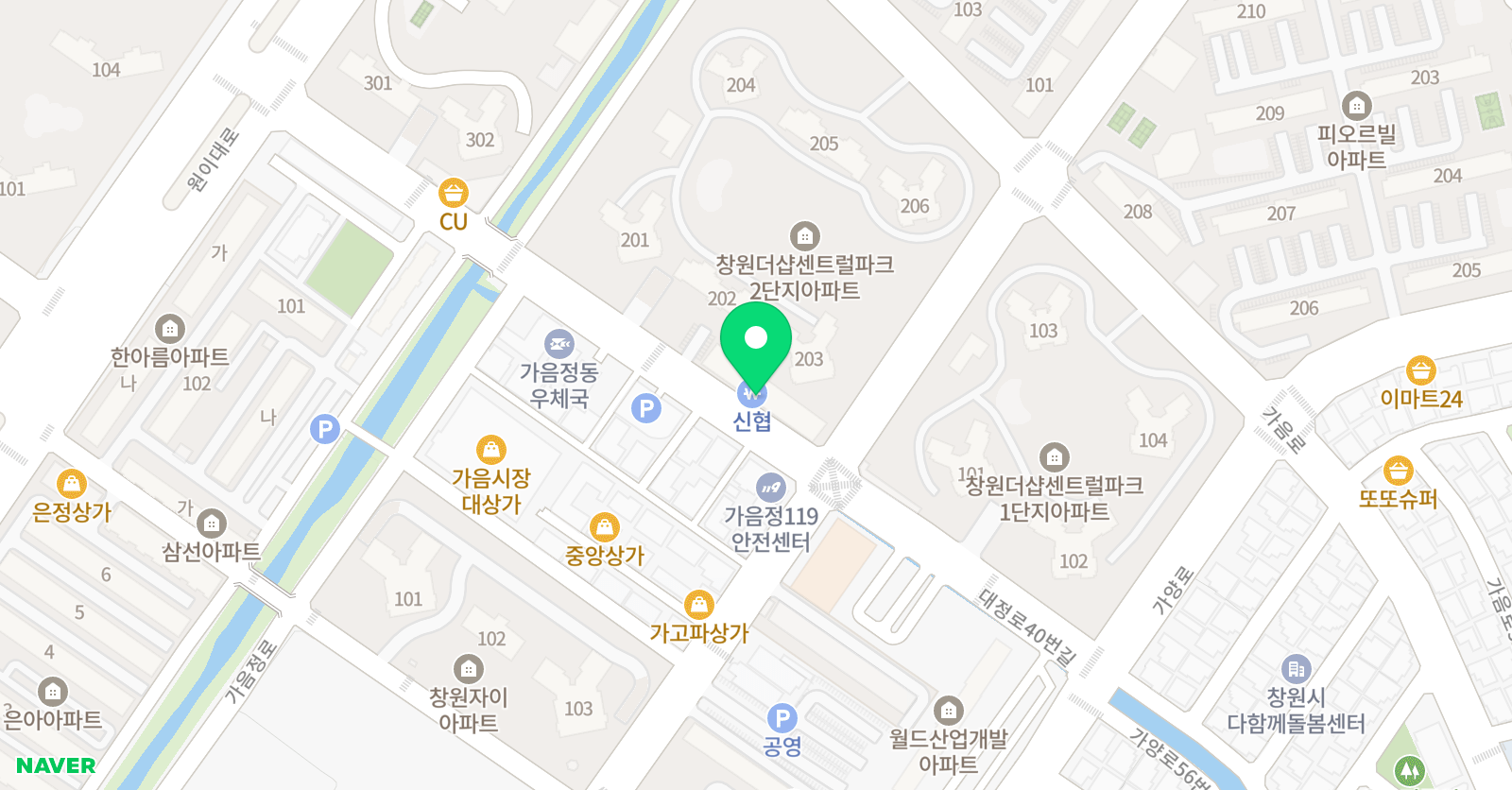 가음 수학인 학원 위치