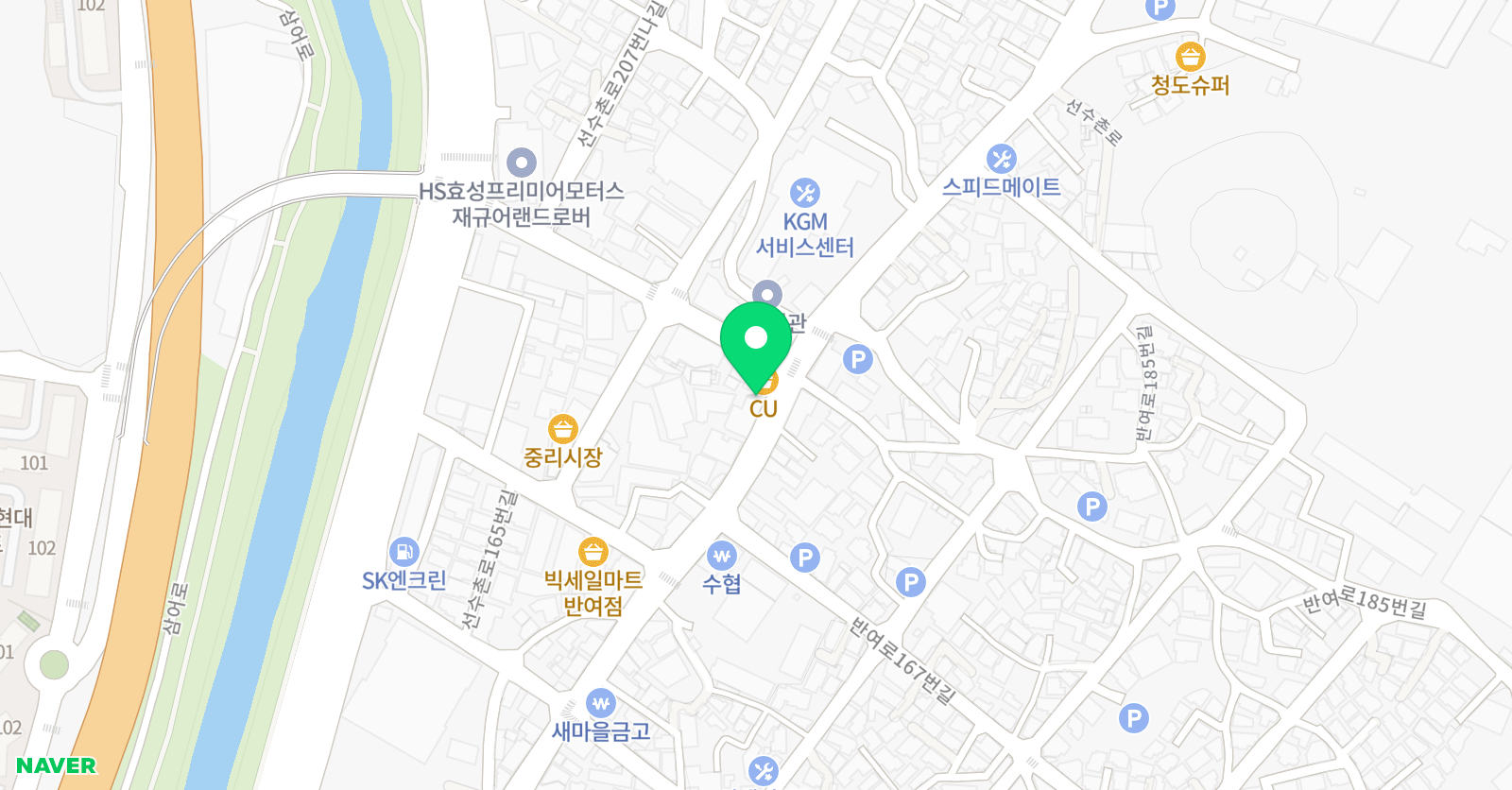 펀펀짐 해운대점 위치