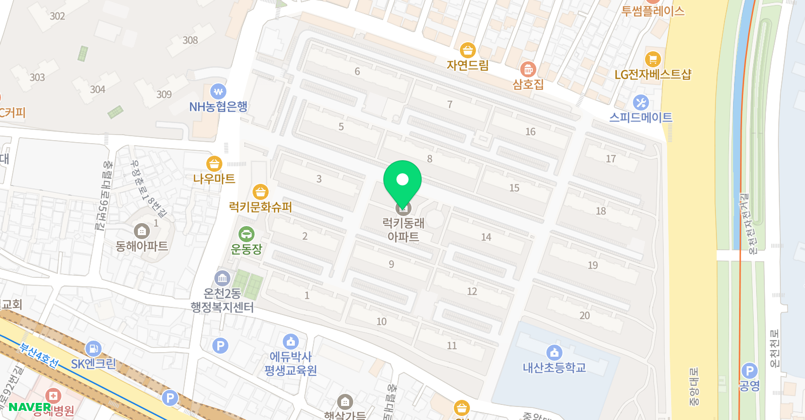헬로우아트 동래센터 위치