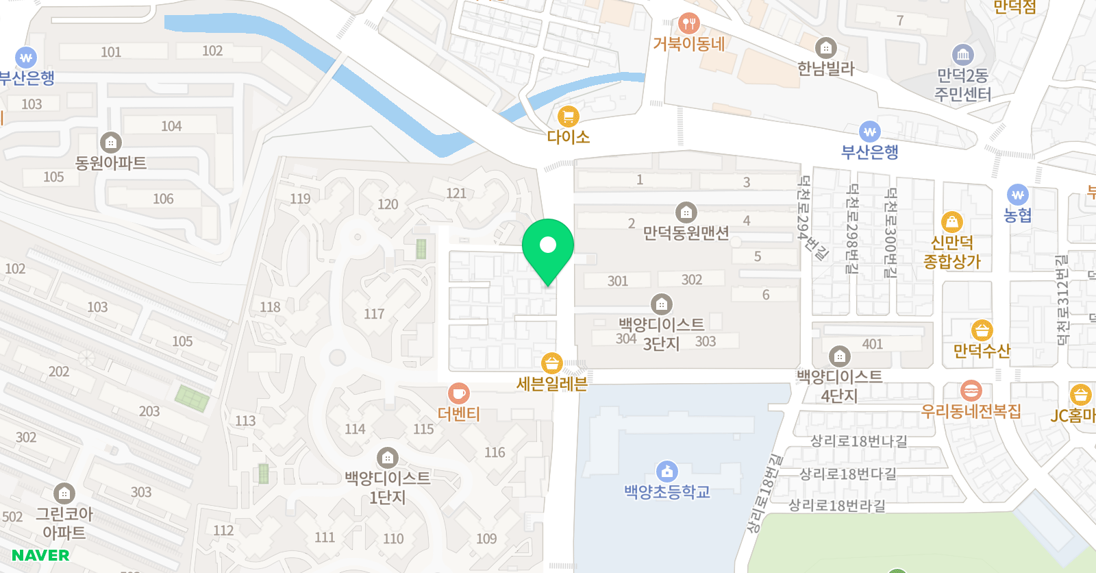 열린샘 과학수학영재학원 위치
