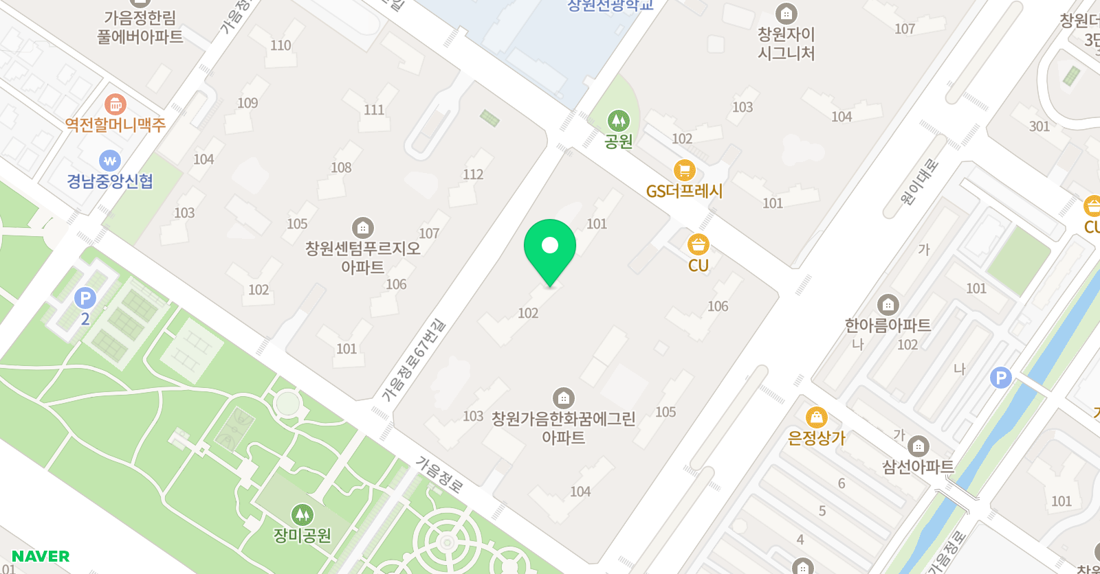 기탄 사고력교실 가음꿈에그린점 위치