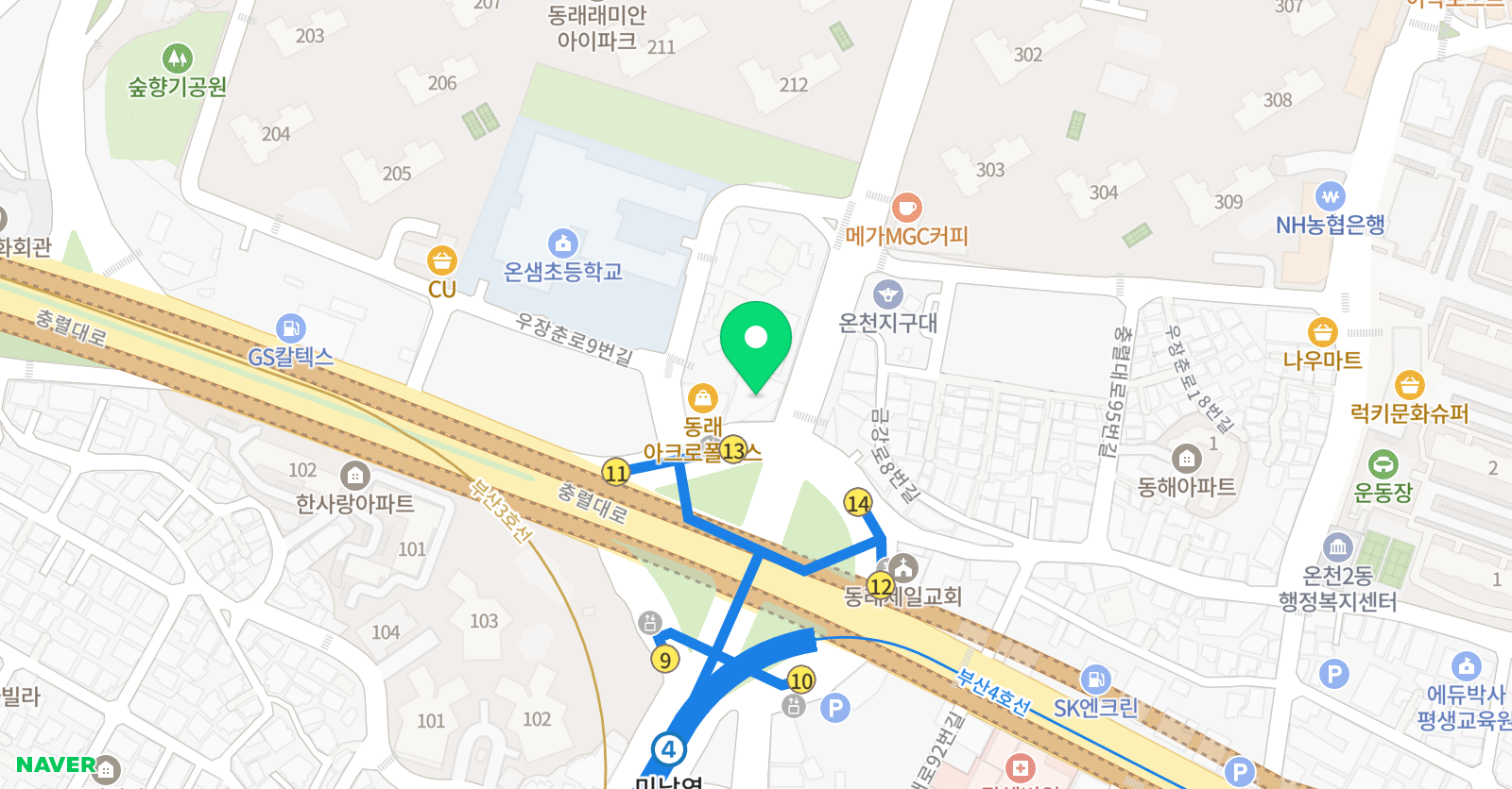 에이프릴 어학원 부산동래캠퍼스 위치