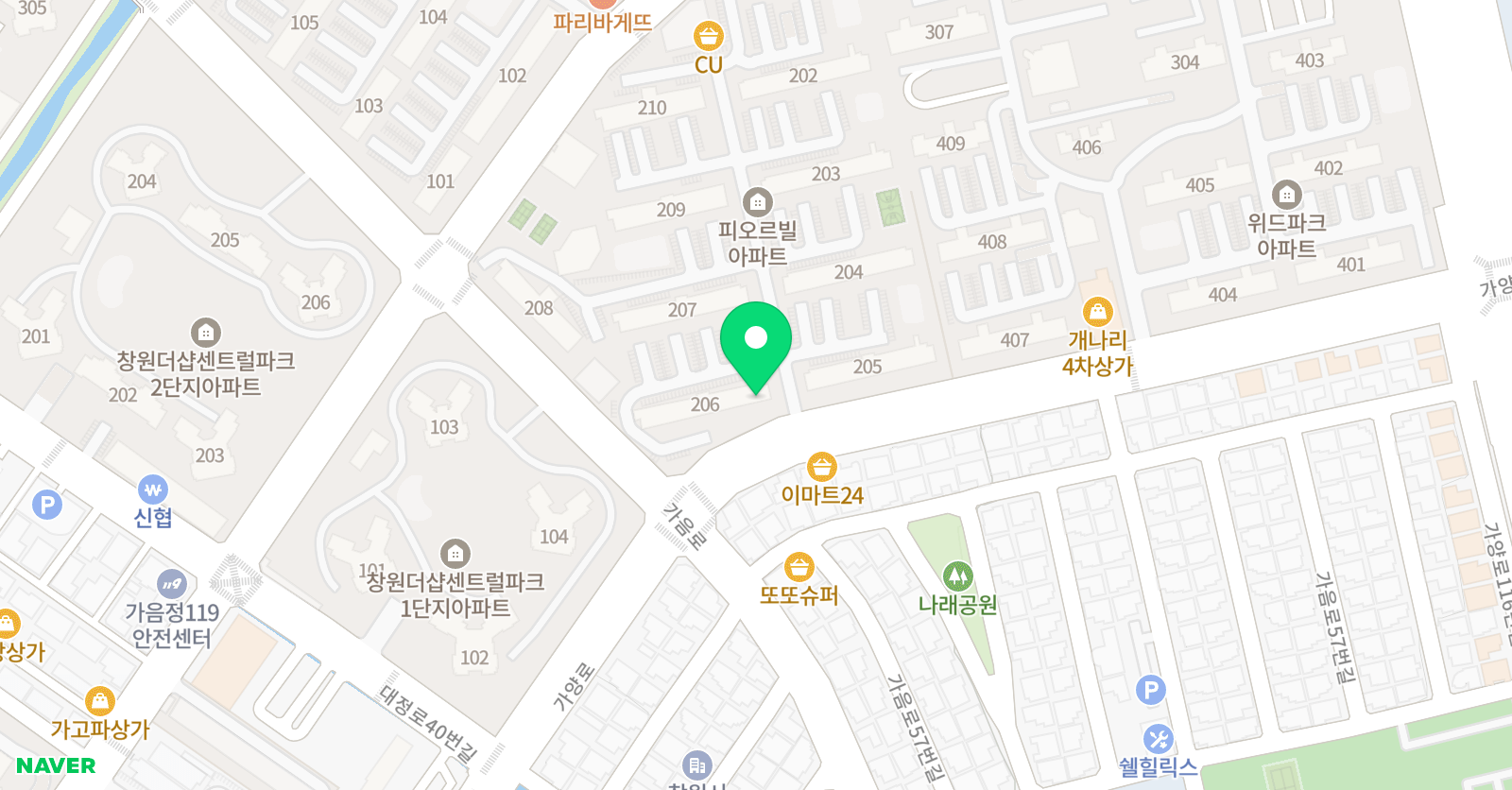 신기한나라라운지 남양동센터 위치