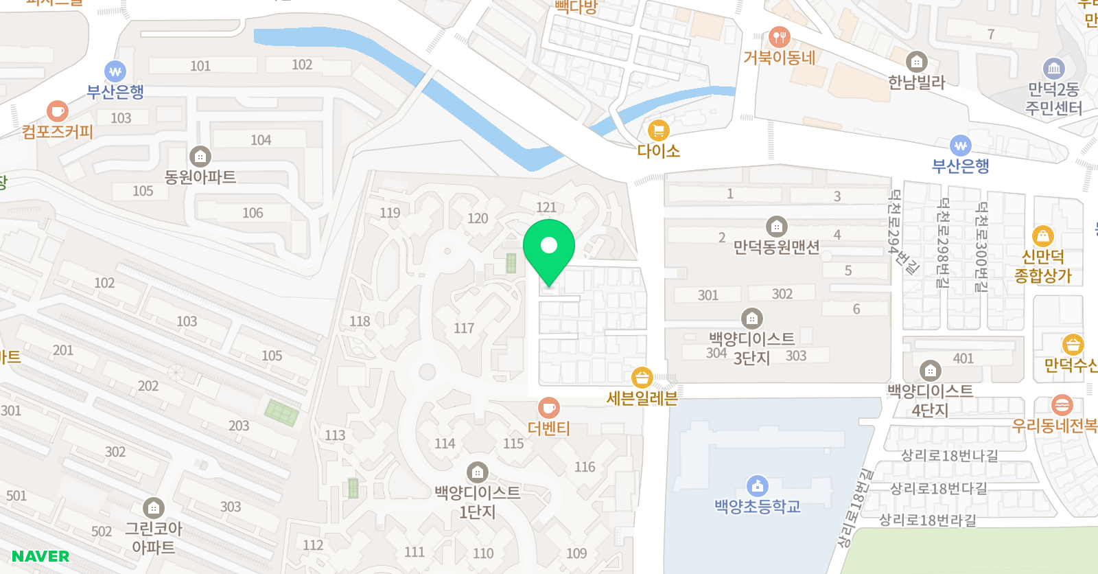뮤엠영어 동문굿모닝NEST 위치