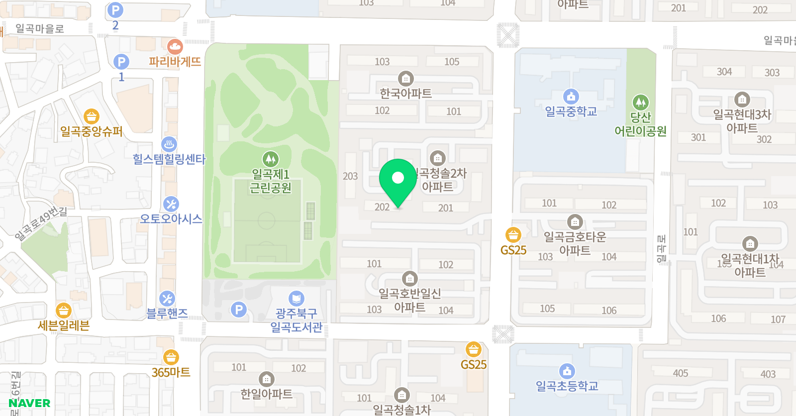 리드앤톡 광주일곡센터 위치