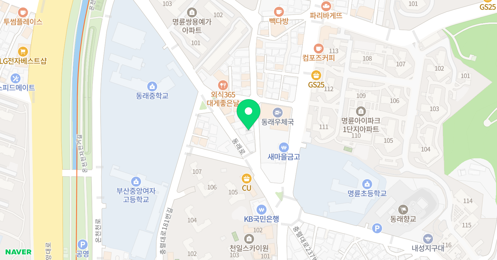 위너스수학학원 위치