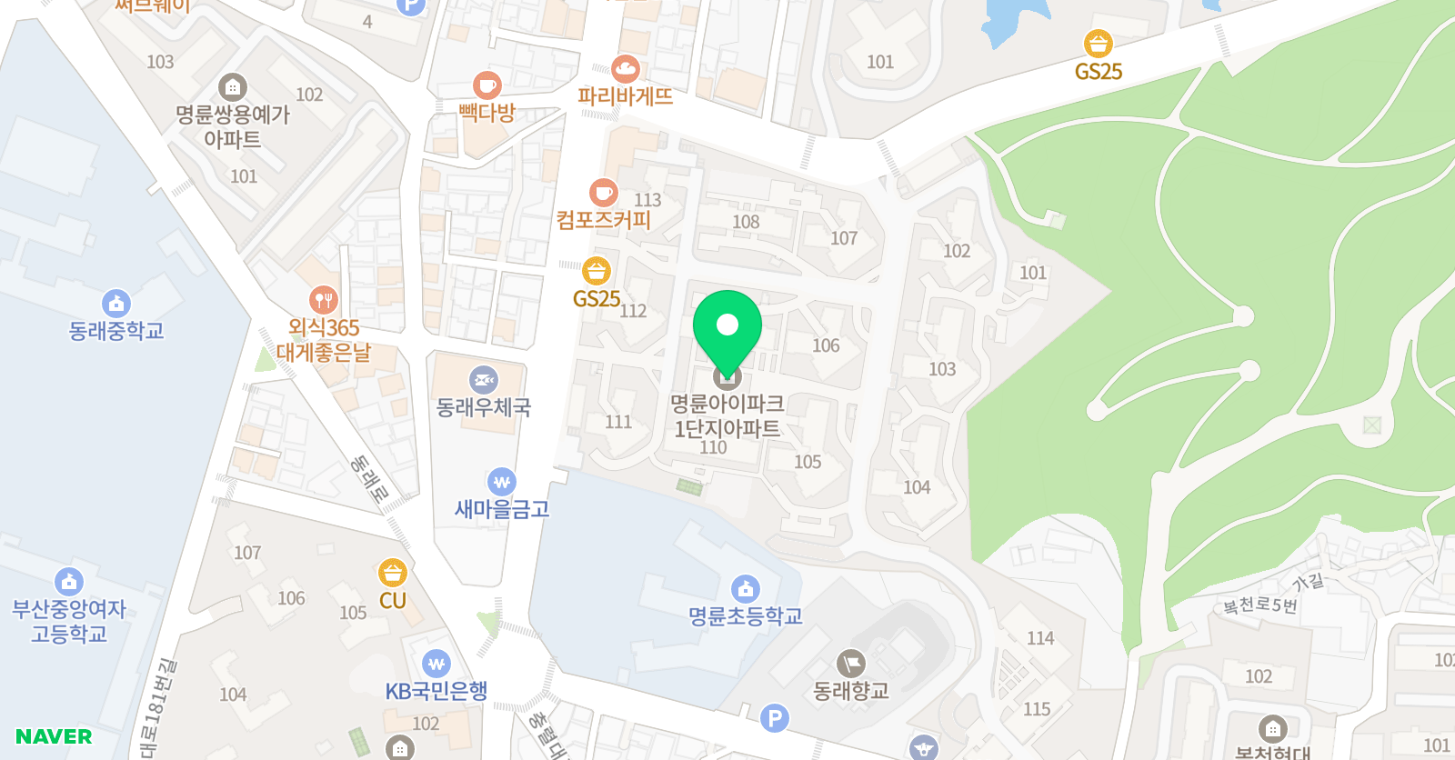 아소비 명륜1차아이파크점 위치