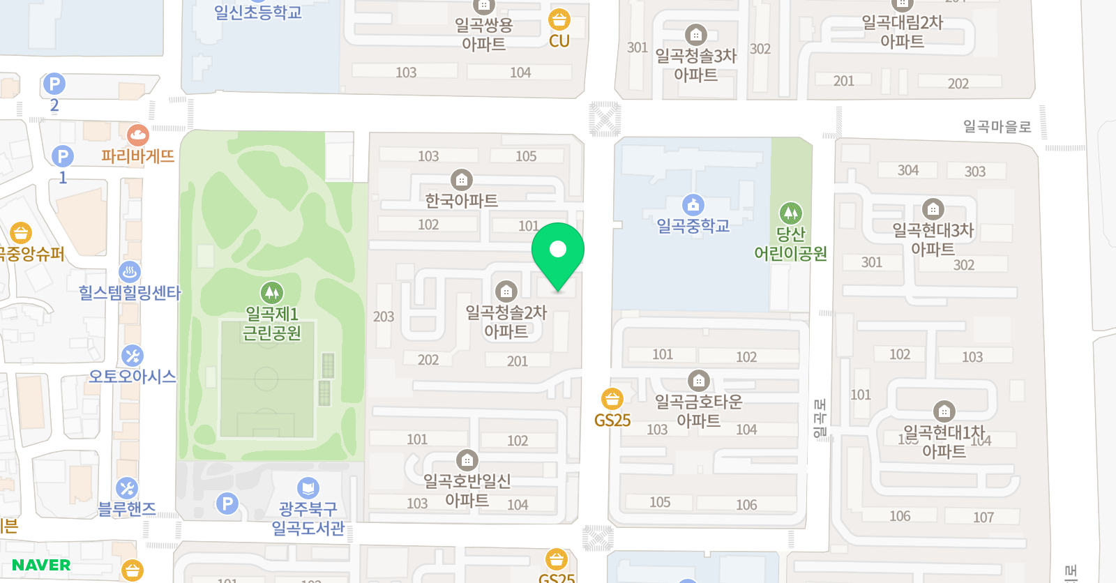 윤선생 우리집앞영어 교실 일곡청솔2차점 위치