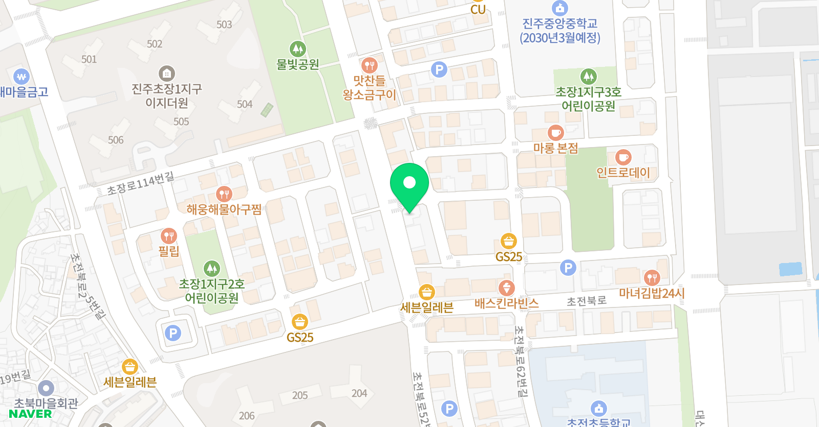 강선생 수학학원 위치