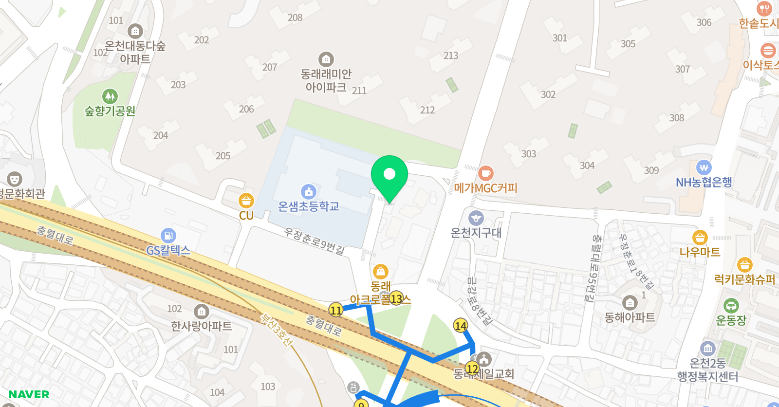 자이언트 태권도 위치