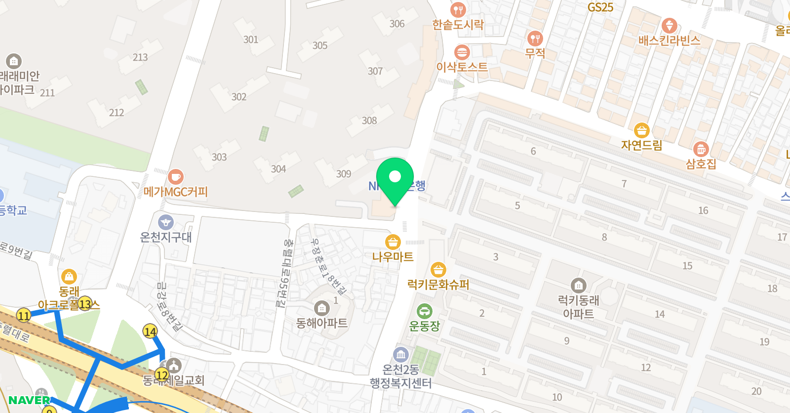프렌잉글리시 동래래미안캠퍼스 위치