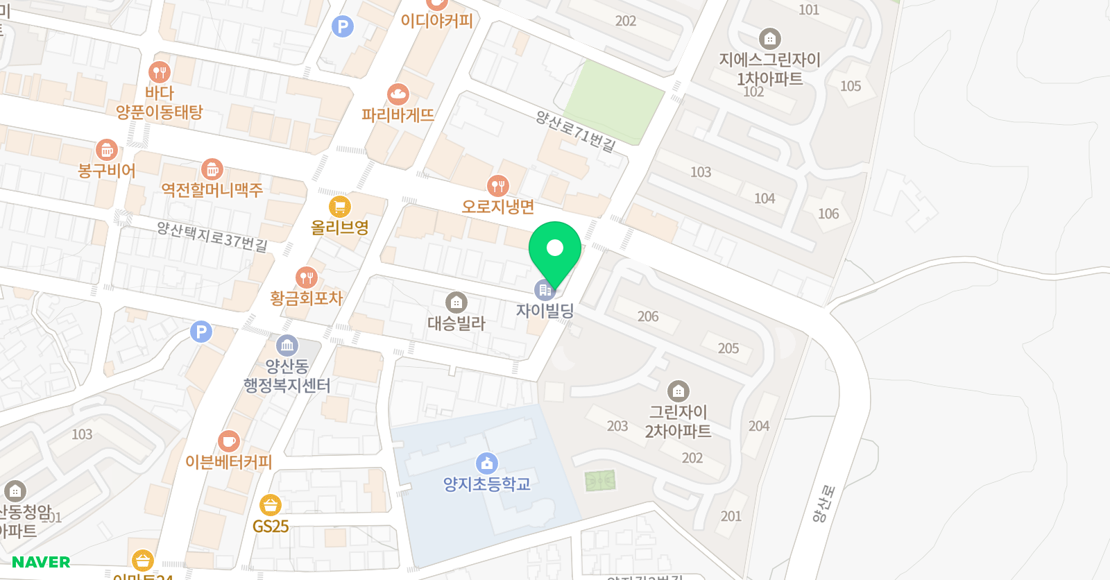 블루밍 영어학원 위치