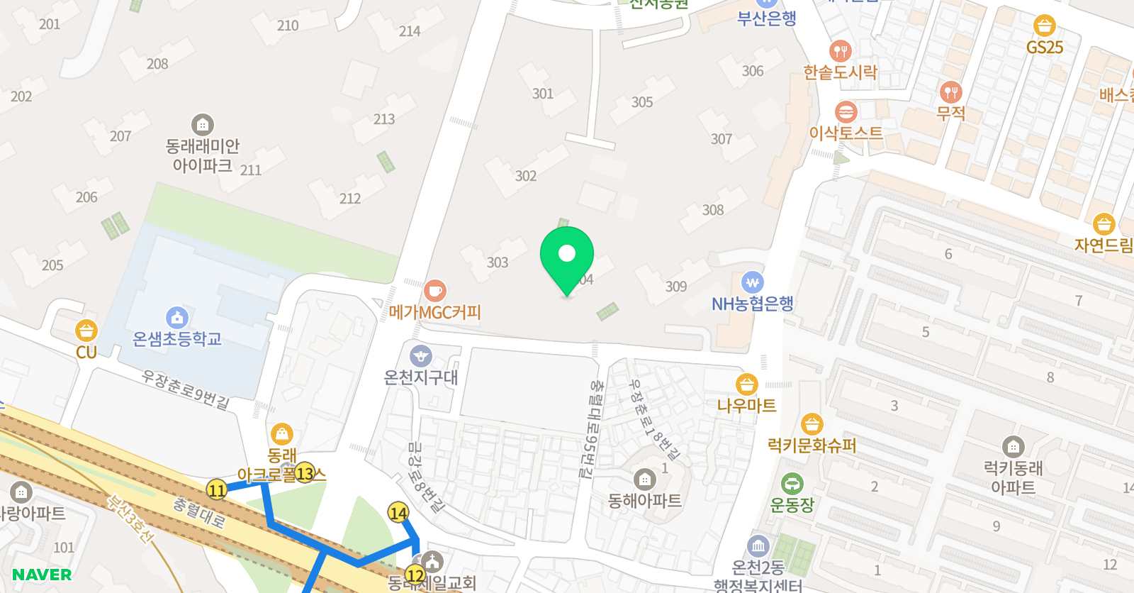 생각나래 독서토론논술 위치