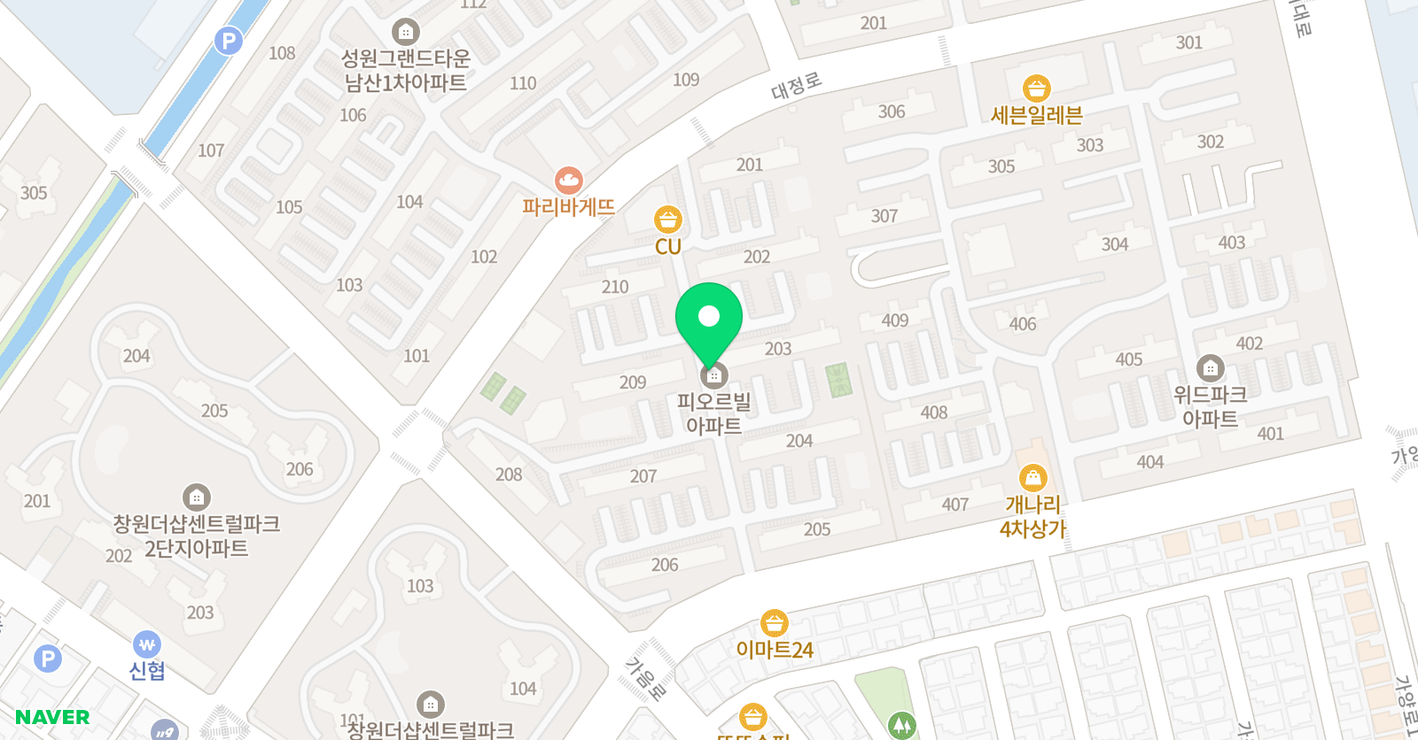 푸르넷 공부방 빡쌤아카데미 위치