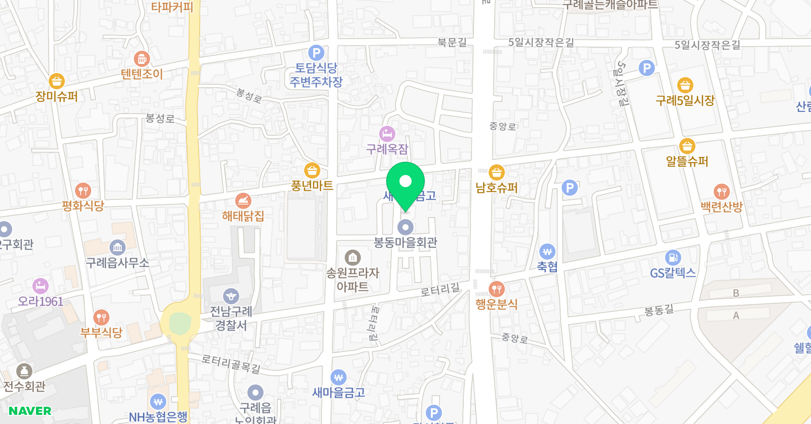 밝은 태권도 체육관 위치