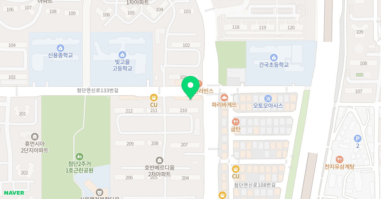 ITC 영어 광주첨단지점 위치