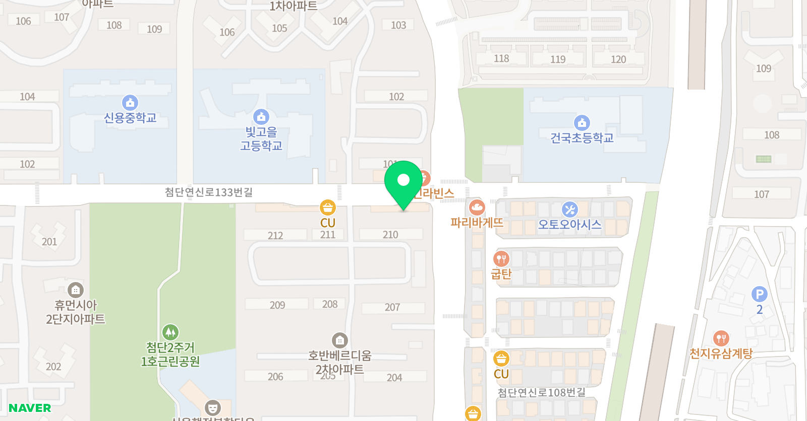 호반 음악미술학원 위치
