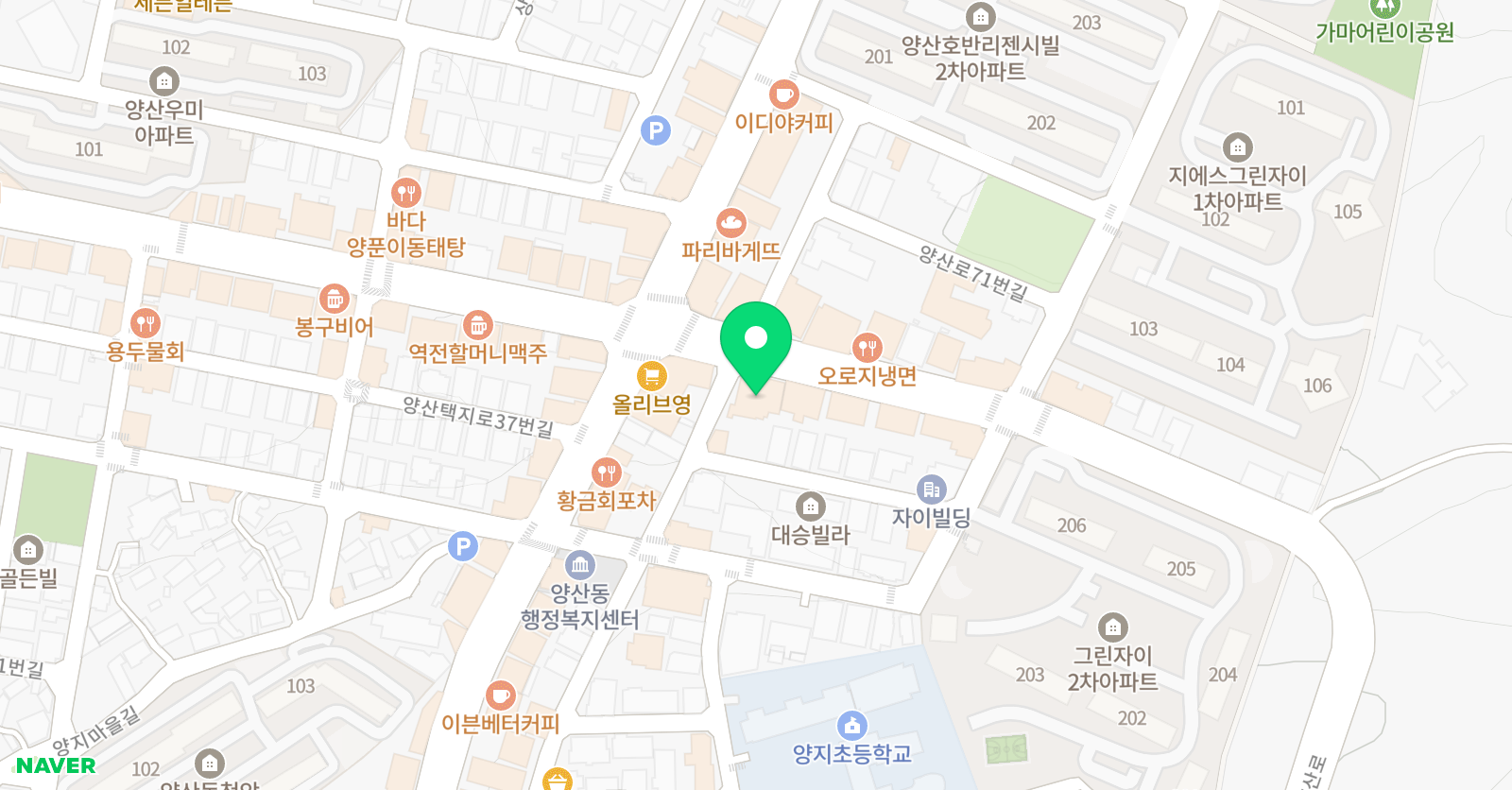 디앤엠 수학전문학원 위치