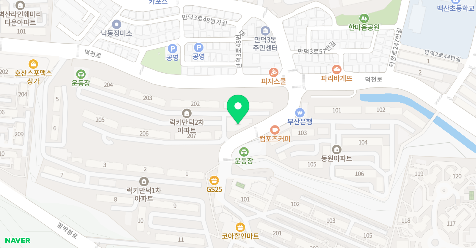 예담영수학원 위치