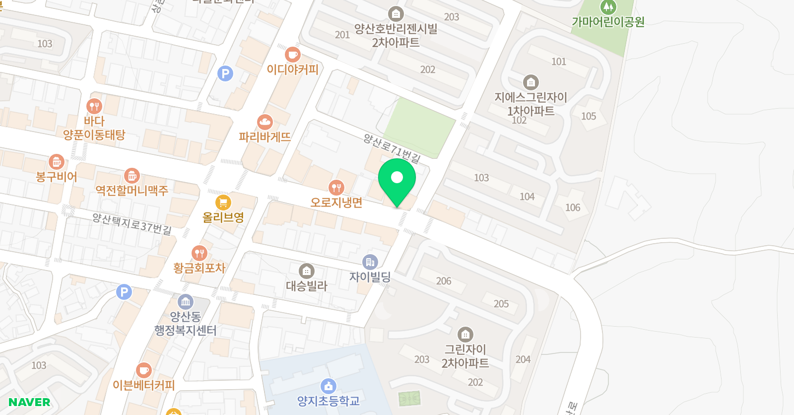 장하라 수학전문학원 위치
