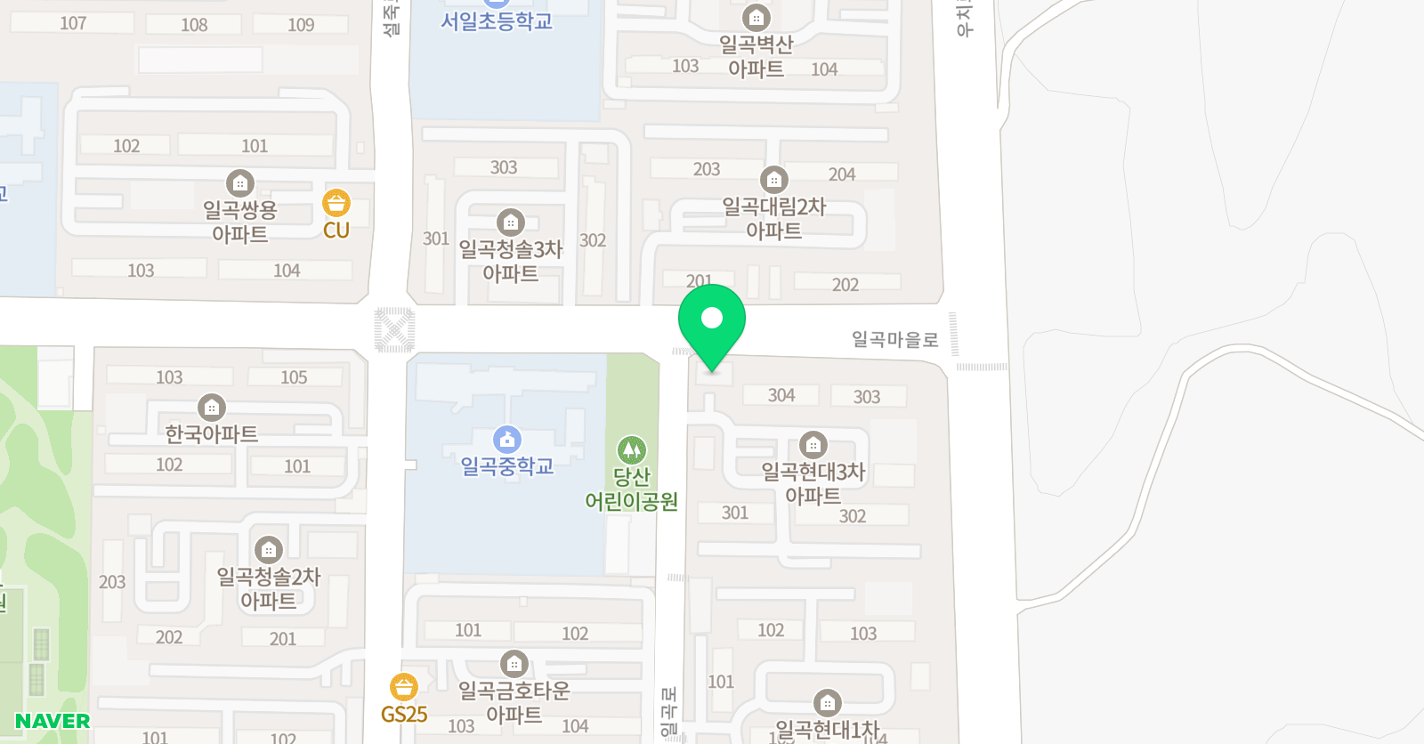 용맹 태권도 위치