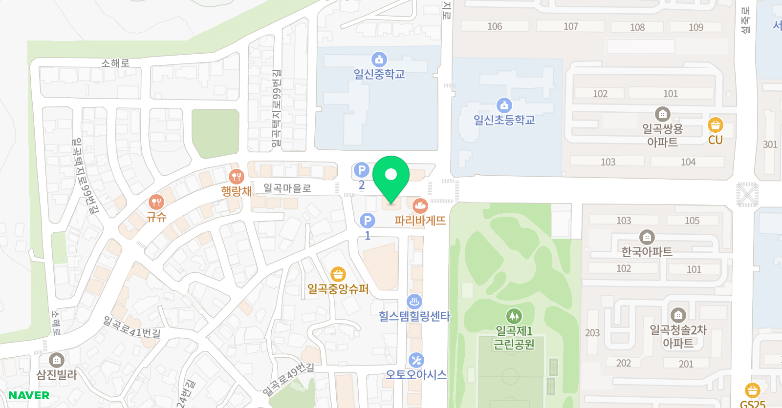 이챕터스 일곡점 위치