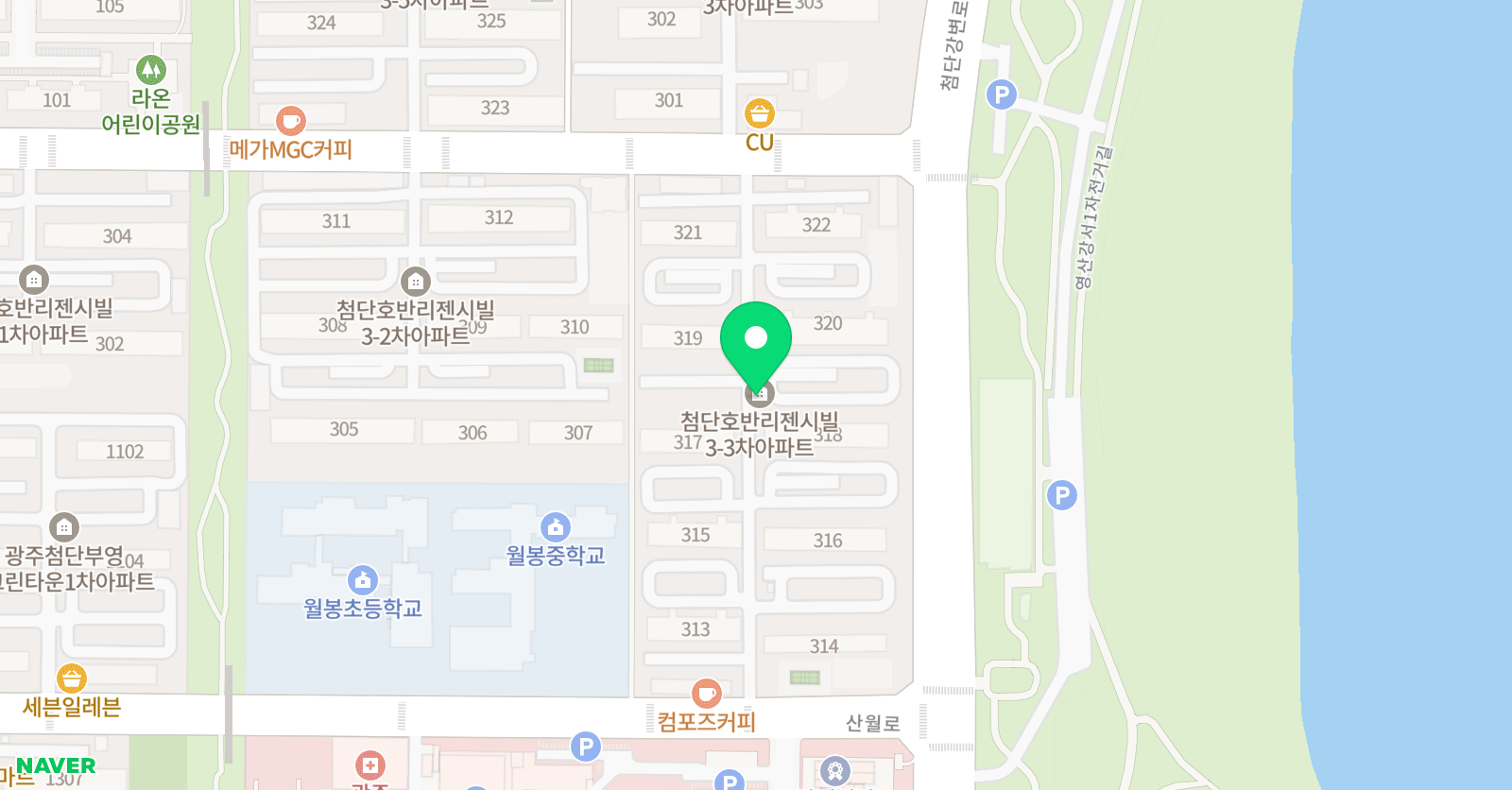 경 수학 딱풀리는수학 산월점 위치