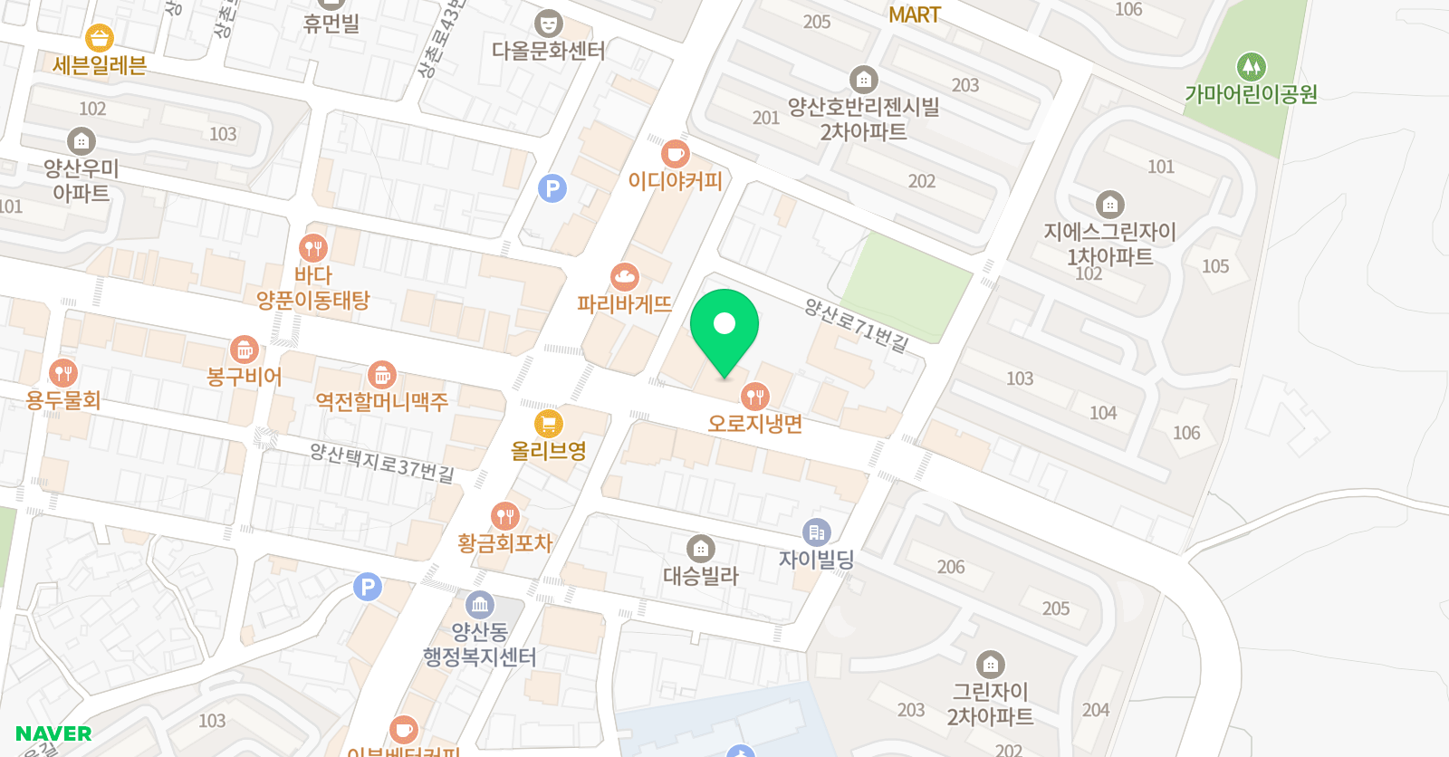위너스 수학학원 위치