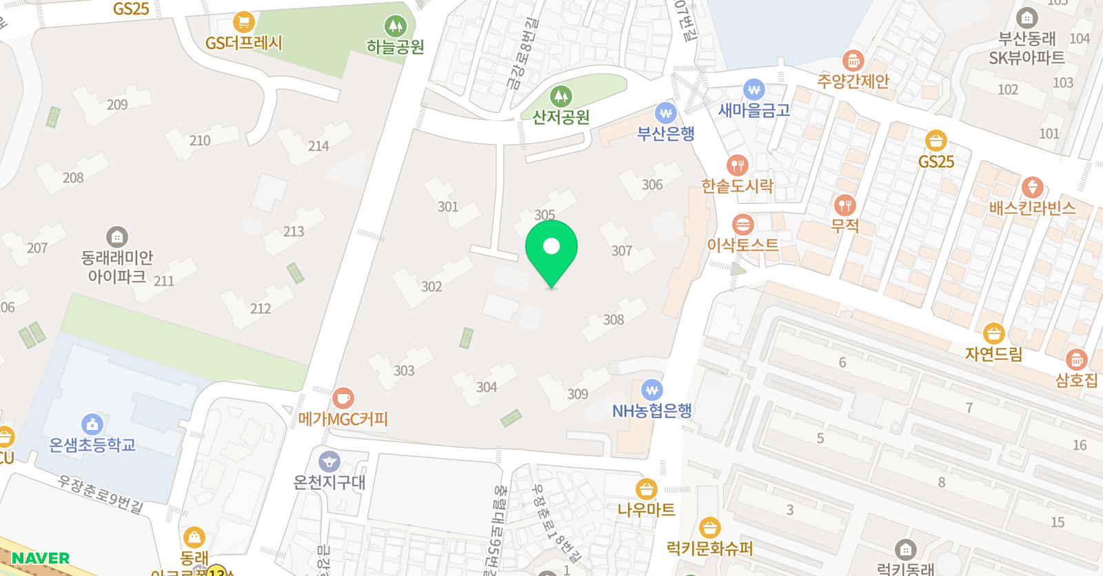 주산속셈이야기 학원 위치
