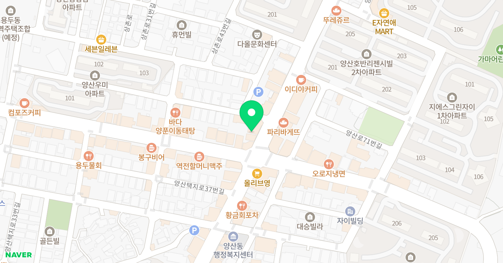 EiE고려대 어학원 광주양산캠퍼스 위치