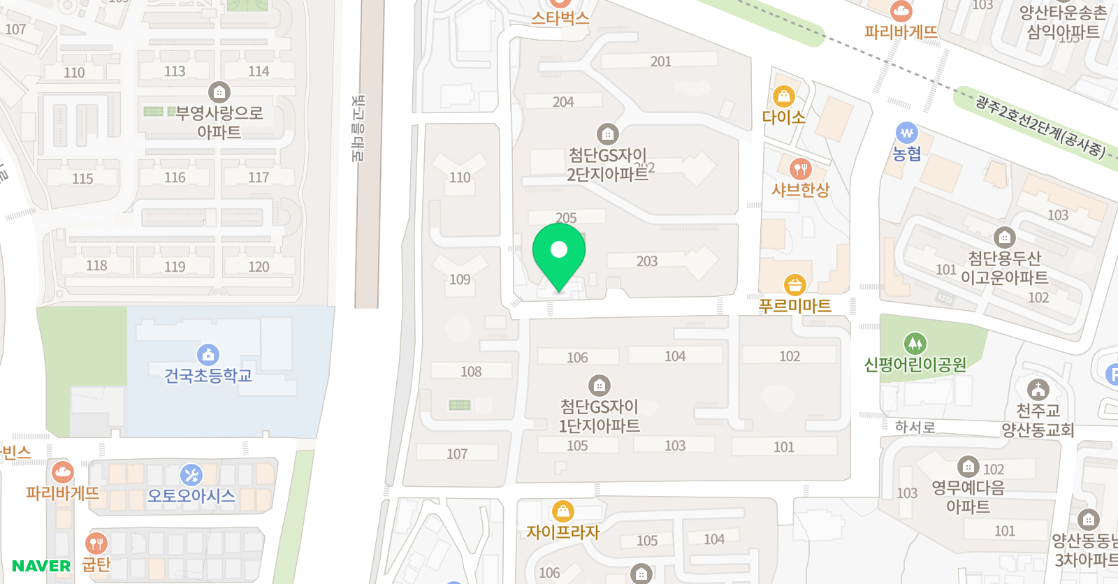 자이 태권도 위치